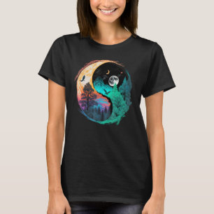 Camiseta Simbolo do Taoísmo da Meditação Yin Yang na Nature