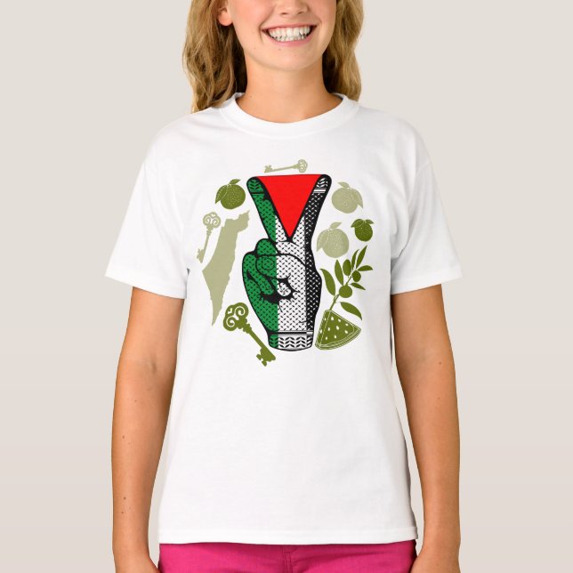 Camiseta Símbolo do Triângulo Vermelho da Resistência com S (Frente)