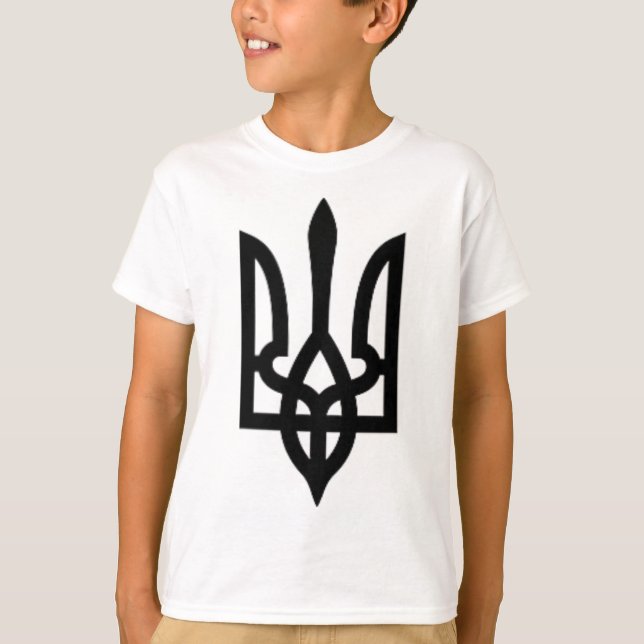 Camiseta Símbolo do Tridente da Ucrânia (Frente)