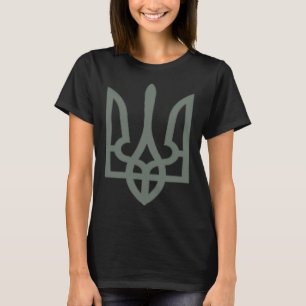 Camiseta Símbolo do Tridente Ucraniano Emblema Tryzub