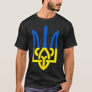 Camiseta Símbolo do Tridente Ucraniano - Suporte à Bandeira