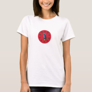 Camiseta Símbolo dominiquense do papagaio