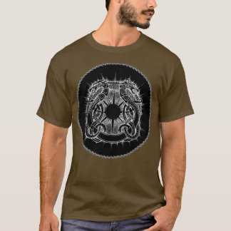 Camiseta Símbolo Dragão e Wolf Viking