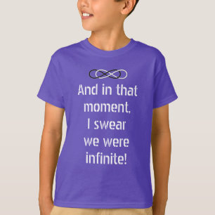 Camiseta Símbolo duplo Infinito - Preto e Branco + ditado