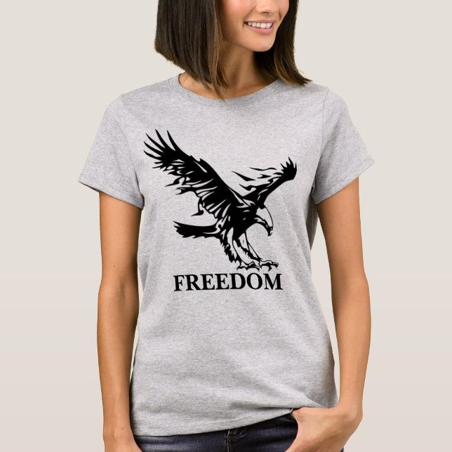Camiseta Símbolo Eagle Freedom. Personalizado (Frente)