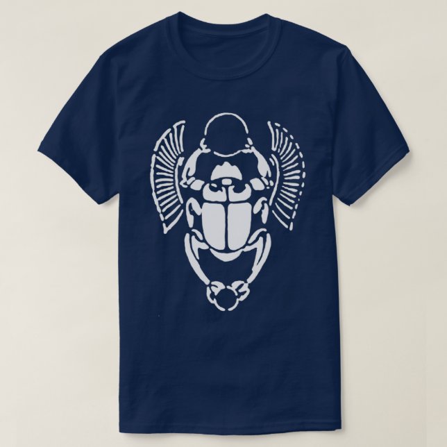 Camiseta Símbolo Egípcio Antigo Scarab (Frente do Design)