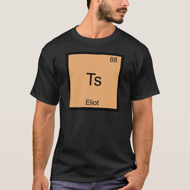 Camiseta Símbolo Elemento Químico Divertido Ts - E (Frente)