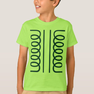 Camiseta Símbolo elétrico do transformador
