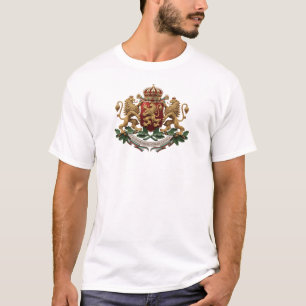 Camiseta símbolo emblema brasão emblema bandeira país Bulgá