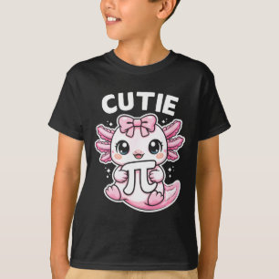 Camiseta Símbolo engraçado de axolote fofo professor de mat