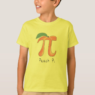 Camiseta Símbolo Engraçado Math Peach Pi