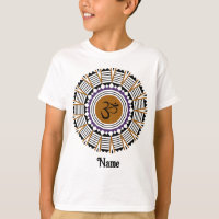 Símbolo Espiritual Mandala Yoga Om Purple Personal