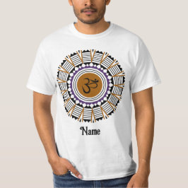 Camiseta Símbolo Espiritual Mandala Yoga Om Purple Personal