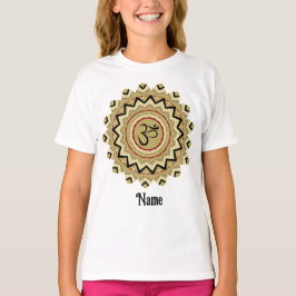 Camiseta Símbolo Espiritual Mandala Yoga Om Retropersonaliz