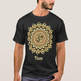 Camiseta Símbolo Espiritual Mandala Yoga Om Retropersonaliz