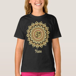 Camiseta Símbolo Espiritual Mandala Yoga Om Retropersonaliz