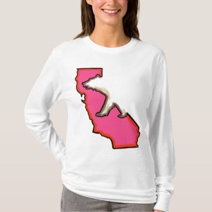 Camiseta Símbolo estadual do urso da Califórnia, mulheres,