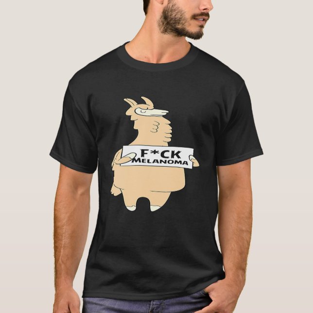 Camiseta Símbolo FCK do Design de Consciência Melanoma (Frente)