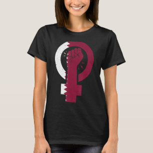 Camiseta Símbolo Feminista Bandeira do Catar