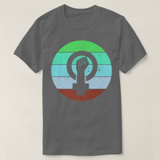 Camiseta Símbolo Feminista Empoderamento para Igualdade Fem (Frente do Design)