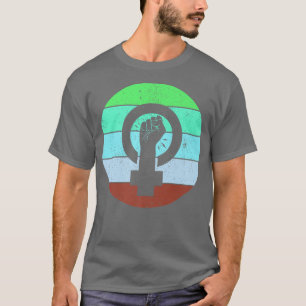 Camiseta Símbolo Feminista Empoderamento para Igualdade Fem