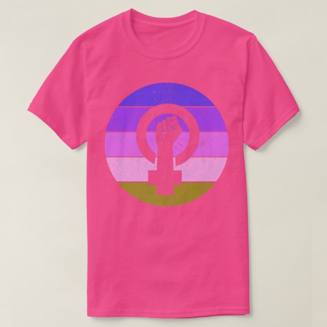 Camiseta Símbolo Feminista Empoderamento para Igualdade Fem (Frente do Design)