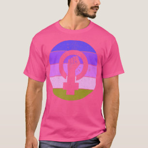 Camiseta Símbolo Feminista Empoderamento para Igualdade Fem