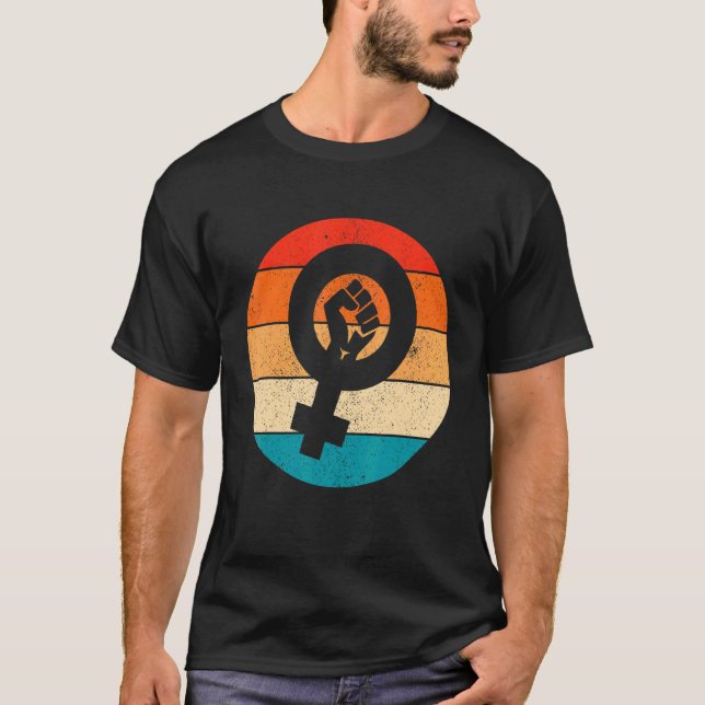 Camiseta Símbolo Feminista Empoderamento para Igualdade Fem (Frente)