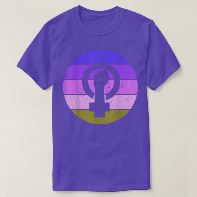 Camiseta Símbolo Feminista Empoderamento para Igualdade Fem (Frente do Design)