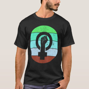 Camiseta Símbolo Feminista Empoderamento para Igualdade Fem