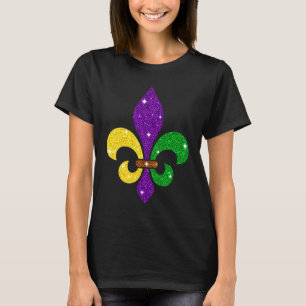 Camiseta Símbolo Fleur De Lys Fofo Carnaval Mulheres Homens