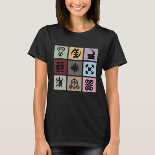 Camiseta Símbolo Gana Adinkra - Patrimônio Africano e Sabed