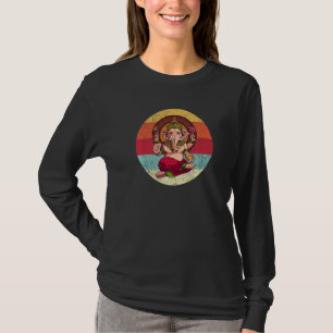Camiseta Símbolo Ganesh Yoga Deus Hindu Homens Mulheres Med