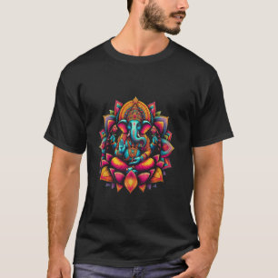 Camiseta Símbolo Ganesh Yoga Hindu Elefante Deus Ganesha Pu