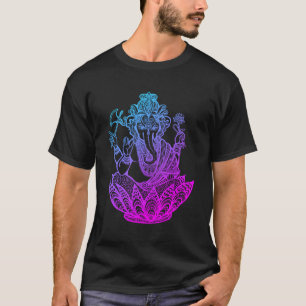 Camiseta Símbolo Ganesh Yoga Hindu Men Elephant Medita