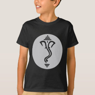 Camiseta Símbolo Ganesha Meditação Espiritual Índia Ioga