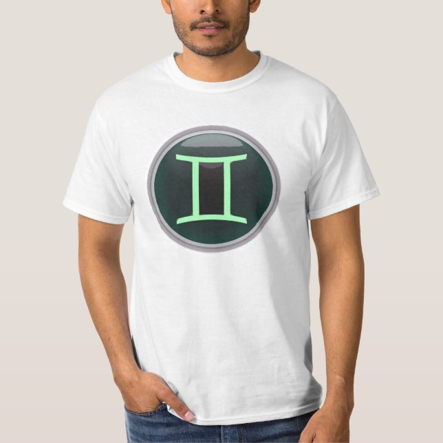 Camiseta Símbolo Gemini e Descrição T-Shirt (Frente)