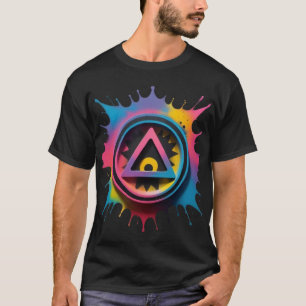 Camiseta Símbolo Geométrico Bold Abstrato