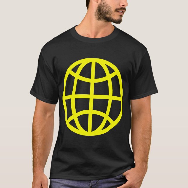 Camiseta Símbolo globo - Amarelo (Frente)