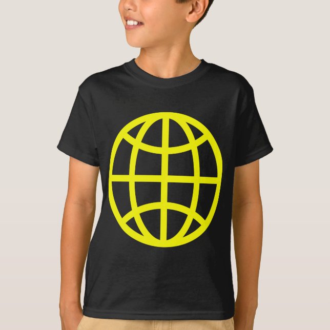 Camiseta Símbolo globo - Amarelo (Frente)