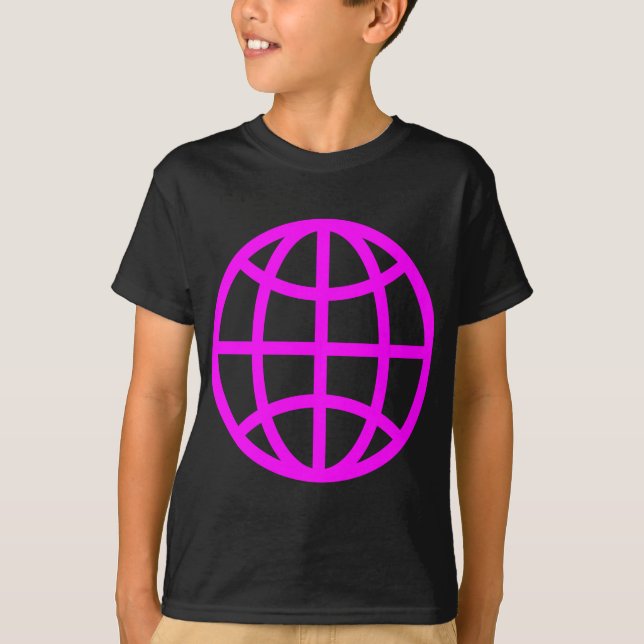 Camiseta Símbolo globo - Magenta (Frente)