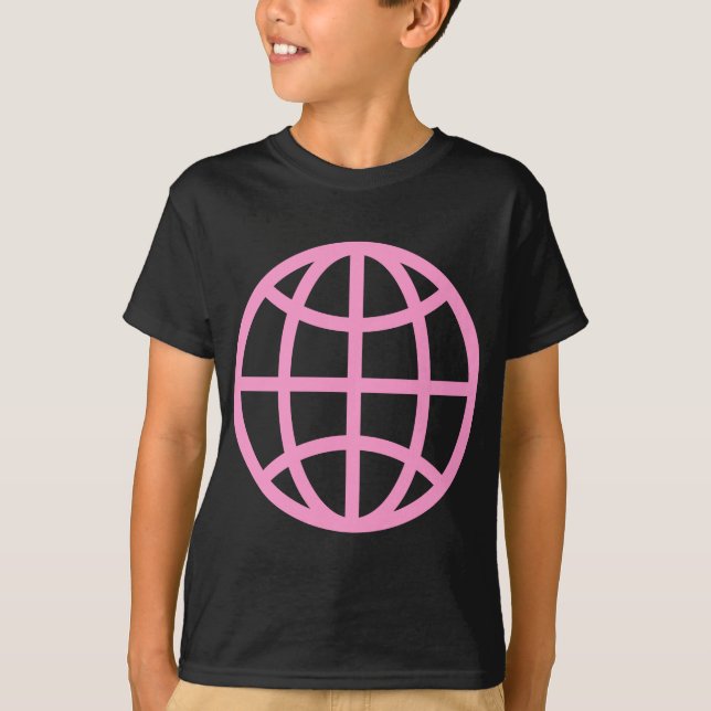 Camiseta Símbolo globo - Rosa (Frente)