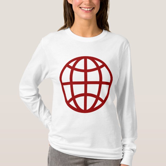 Camiseta Símbolo globo - Ruby Red (Frente)