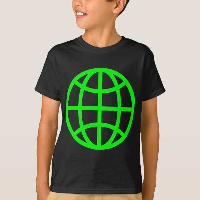 Camiseta Símbolo globo - Verde (Frente)