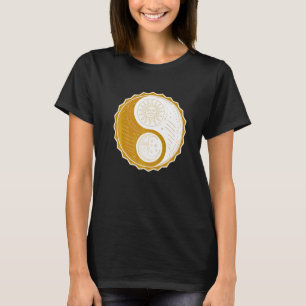 Camiseta Símbolo Grunge Estética Escura Yin Yang Oculista P
