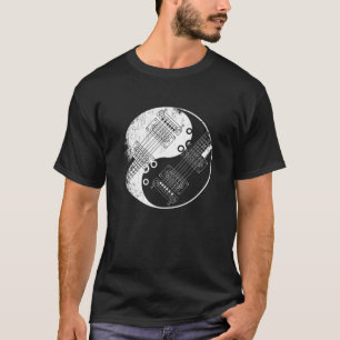 Camiseta Símbolo Guitar Musical Guitar Yin Yang