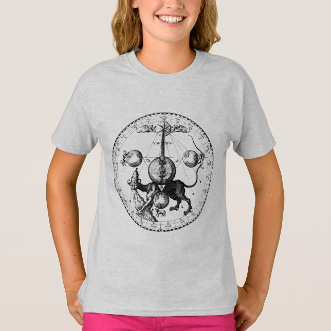 Camiseta Símbolo Hermético Kabbalah Mandala (Frente)