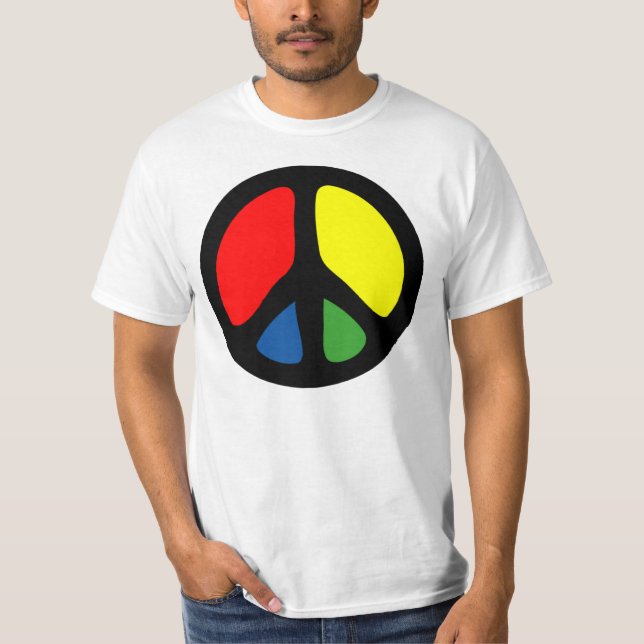 Camiseta Símbolo Hippy Groovy Peace (Frente)