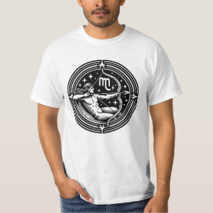 Camiseta Símbolo Horoscópio Sagittarius Archer Símbolo