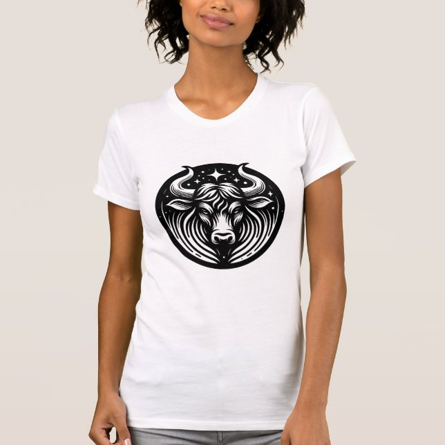 Camiseta Símbolo Horoscópio Taurus Bull (Frente)